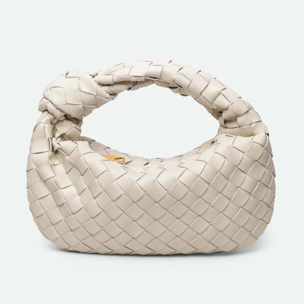 Woven Cream Handbag mini jodie style bag